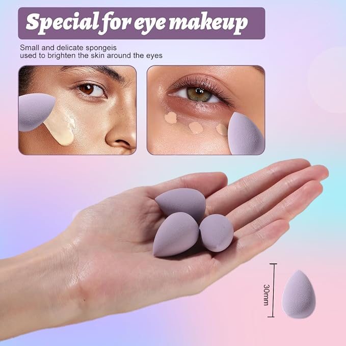 Makeup Sponge Set BS-MALL Triangle Puff 14 Pcs - Image 3