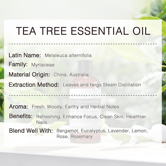 Tea Tree Essential Oil 100ML, 100% Pure Natural Tea Tree Oil - Image 7