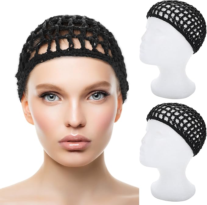 WLLHYF Wig Cap Thick Long Hair Caps Adjustable Net Mesh Braided Weaving Making - Image 9