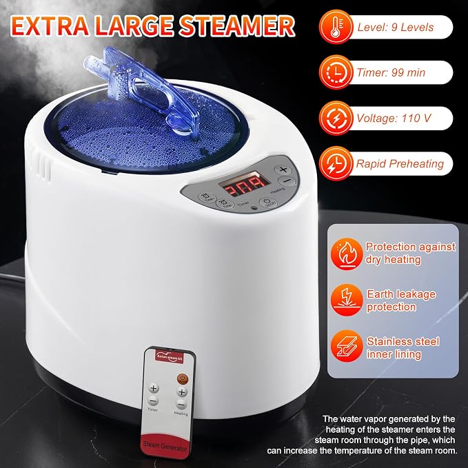 X-Vcak Upgraded Portable Sauna for Home，Relaxation, Steam Sauna for Home - Image 6