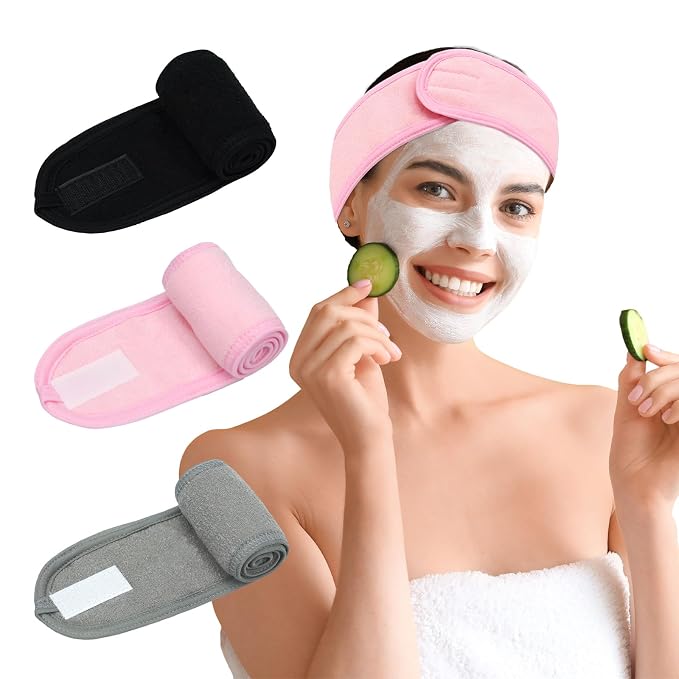 3 Pack Facial Spa Headband for Women by Unknown