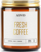 AOOVOO Fresh Coffee Candles - 9 oz Scented Candles by AOOVOO