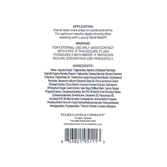 Tyler Luxury Hand Lotion 8 Oz - Image 4