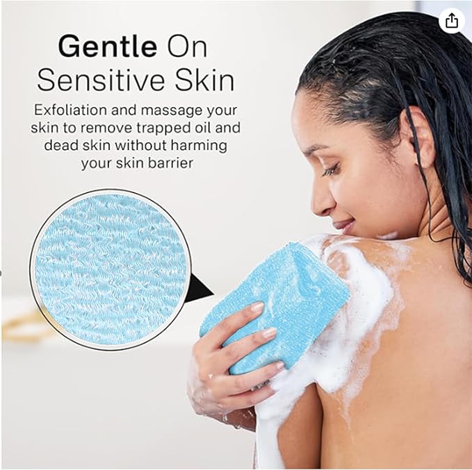 Yiclick Exfoliating Washcloth Towel, Japanese Exfoliating Bath Wash Cloth - Image 2