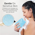 Yiclick Exfoliating Washcloth Towel, Japanese Exfoliating Bath Wash Cloth - Image 2