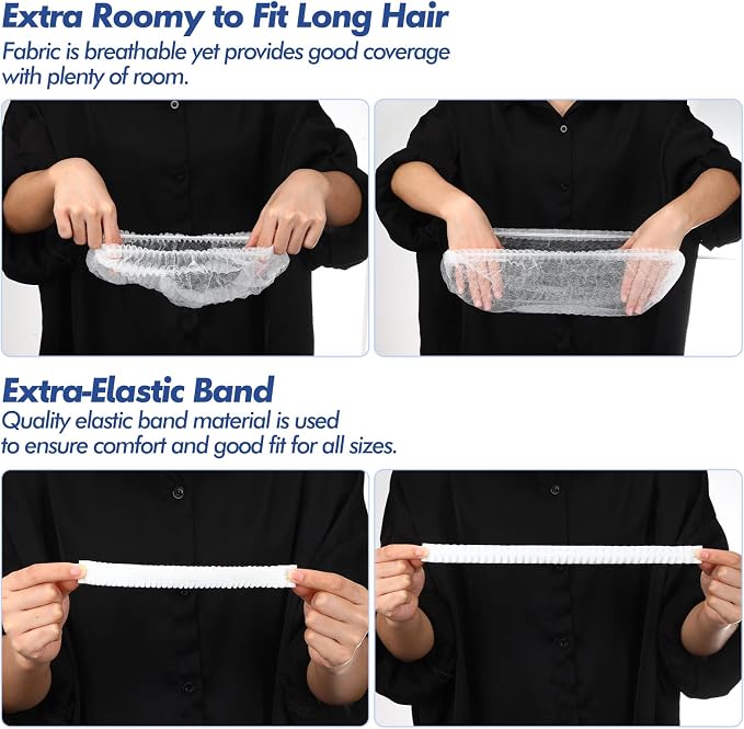 Yahenda 2000 Pcs Disposable Hair Nets Bulk 21 Inch Non Woven Bouffant Caps - Image 2