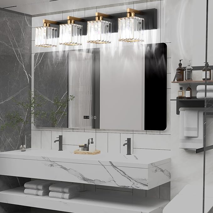 Aipsun Bathroom Vanity Light Fixtures Crystal Vanity Light - Image 5