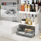 StorBin Strong 3 Drawers Bathroom Counter Organizer, 5 Tier Makeup Organizer - Image 3