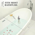 36" Supreme - Clear Acrylic Bathtub Tray Caddy Tub Shelf, Spa Board Luxury - Image 2