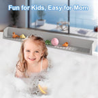 Longer Bathtub Splash Guard for Tub Kids, Bathtub Water Guards Play Shelf for - Image 5
