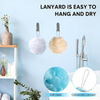 CHENGU 50 Pack Loofah Sponge Bath Sponge Shower Loofah Mesh Shower Ball Bath - Image 4