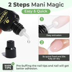 UNA GELLA Gel Nail Glue for Press Ons: 10s Fast Dry No U V Lamp Needed Glue Gel - Image 2
