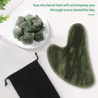 Gua Sha Facial Tools, Natural Jade Guasha Tool - Image 6