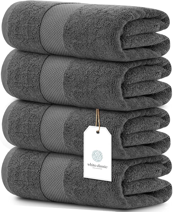 White Classic Luxury Bath Towels Extra Large by WhiteClassic