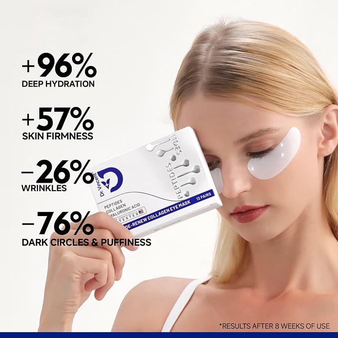 Peptide Under Eye Patches, Firming Eye Patches Instant Reduces Dark Circles and - Image 4