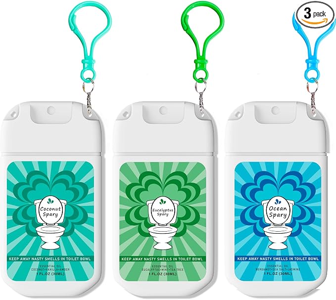 Toilet Spray for Poop Odor Eliminator, Pocket Travel Size Toiletries, Air by Unknown