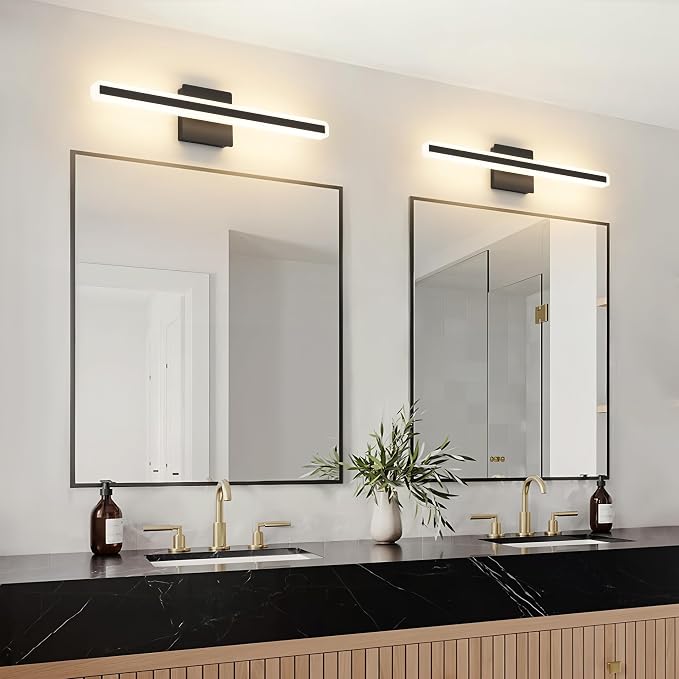 JUSHENG Black Vanity Lights for Bathroom, 24 Inch 20W 5CCT Dimmable Bathroom - Image 7