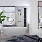 Electric Heated Towel Rack Warmer, Wall Mounted, Stainless Steel, 4 Bar - Image 9