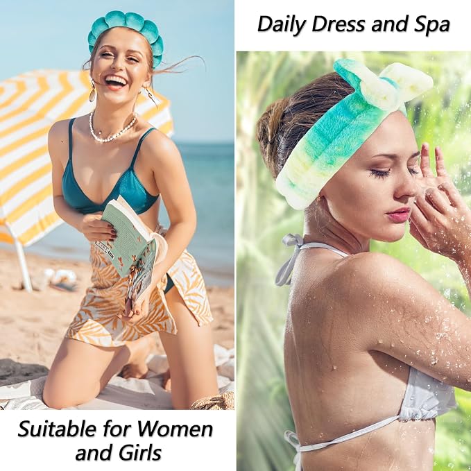 VELSCRUN Spa Headband, Makeup Face Wash Skincare Headbands, Stuff - Image 5
