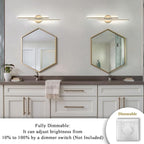 EDISLIVE Dimmable Modern LED Vanity Light Fixtures Bathroom Vanity Wall Lighting - Image 2