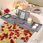 Temple Spring Bamboo Bathtub Tray Caddy - Image 8
