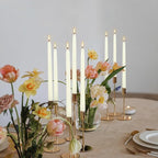 WPONSZU 50 Pack Ivory Taper Candles, 7-8 Hours Burn Time, Smokeless and Dripless - Image 3