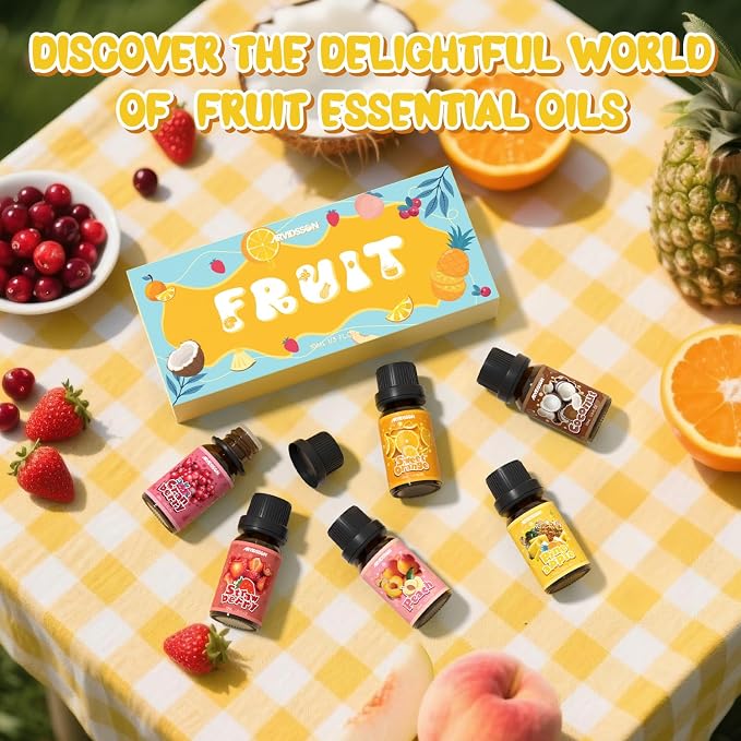 ARVIDSSON Fruits Essential Oils Set, Natural Fruity Fragrance Oil - Image 6