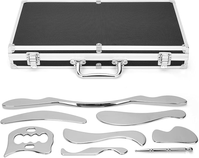 tonchean 8-Piece Muscle Scraper IASTM Tool Set, Gua Sha Scraping Massage Tool - Image 8
