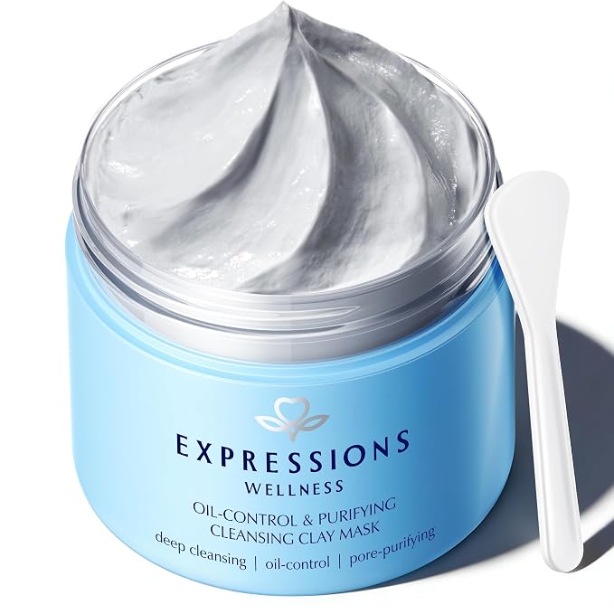 Clay Mask for Face: Deep Cleansing Pore, Dead Sea Mud Mask by EXPRESSIONSWELLNESS