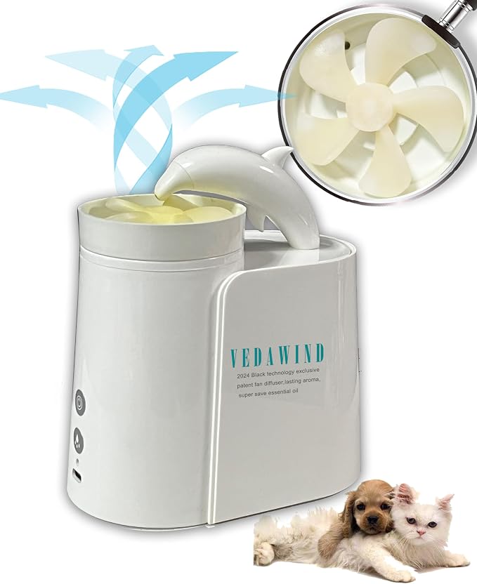 Essential Oil Diffuser | HDPE Tech Dry-Fan Aroma Diffusion by VedawindAirPurifier