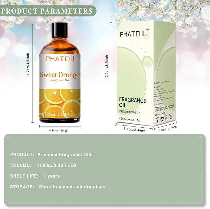 PHATOIL 100ML Sweet Orange Fragrance Oils - Image 7