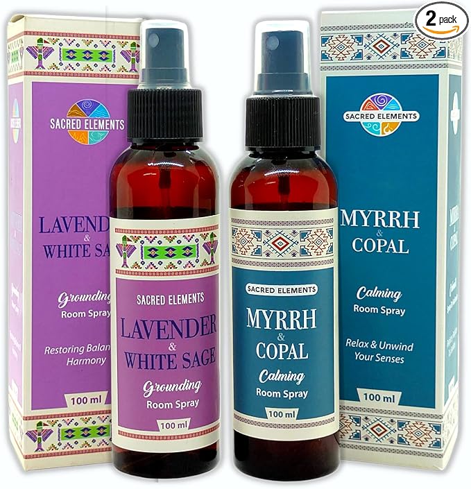 Sacred Element's Myrrh Copal, Lavender & White Sage Auric Room Spray – Pack Of by HEM