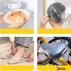 100 PCS Disposable Shower Caps Thickened Waterproof Hair Bath Caps - Image 6