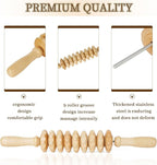 Liitrton Manual Wooden Fascia Massage Roller Trigger Points - Image 6