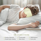 Kids Sleep Mask Eye Cover, 100% Real Natural Pure Silk Eye Mask - Image 5