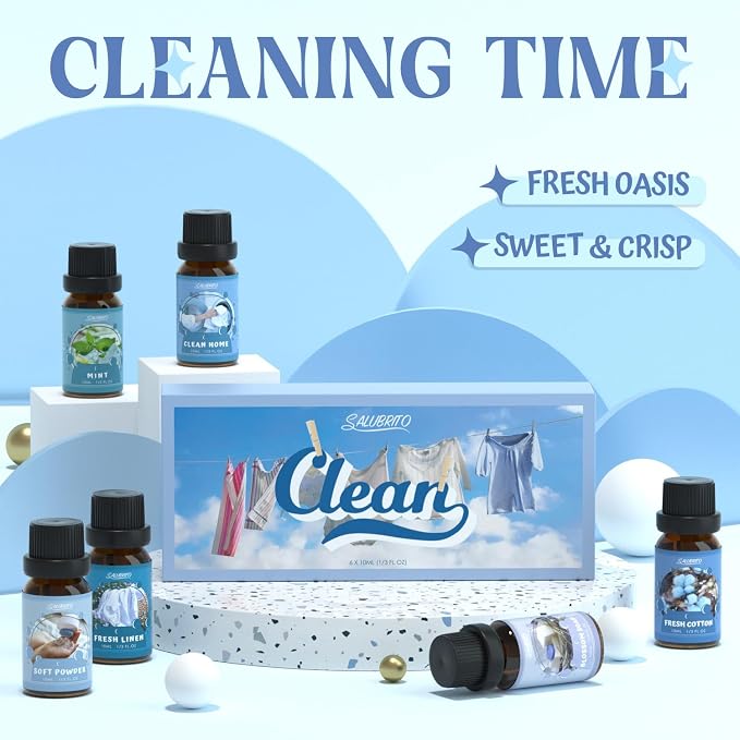 SALUBRITO Clean Fragrance Oils Set, Premium Essential Oils Set - Image 5