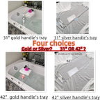42" Gold Handle transaprent Bathtub Caddy - Image 5