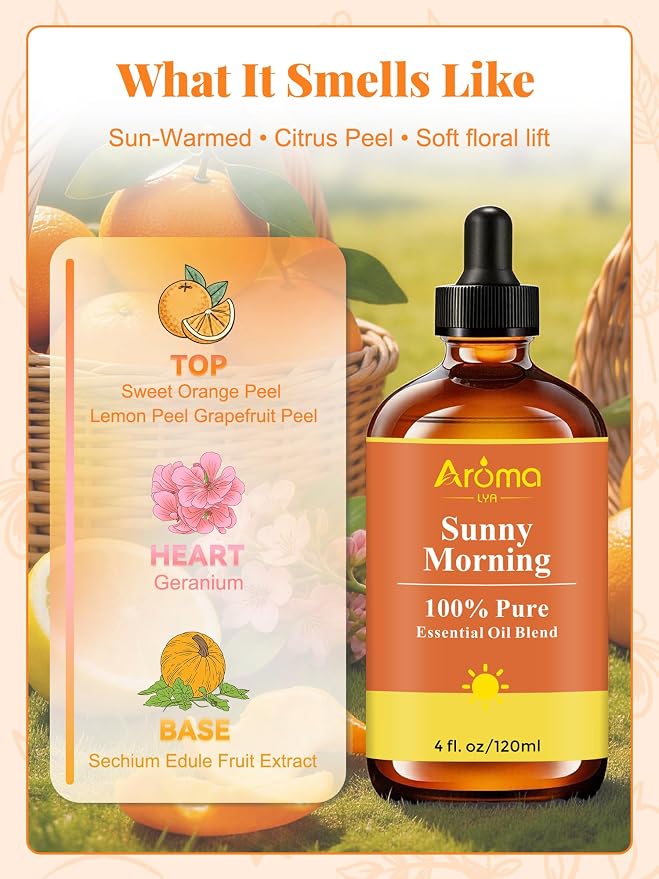 Sunny Morning — A 100% Pure Essential Oil Blend Citrus-Bright Blend that Makes - Image 3