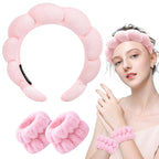 Zkptops Spa Headband for Washing Face Wristband Sponge Makeup Skincare Headband - Image 8
