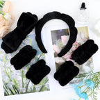 Black Spa Headband and Wristband Set - Image 7