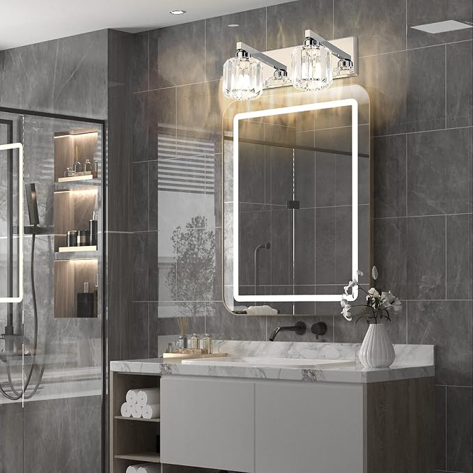 Aipsun Bathroom Vanity Lighting Fixtures Crystal Vanity Lights - Image 3
