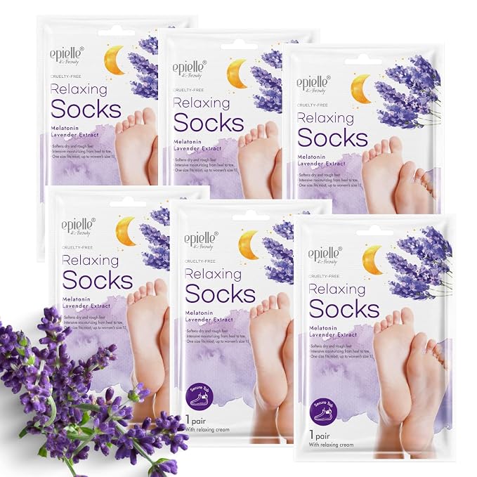 Epielle Relaxing Foot Mask 6 Pairs, Soften and Restore by Epielle