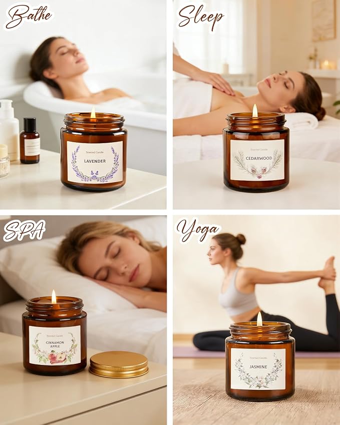 Scented Candles Set for Women Gifts, Soy Wax Candle 10 Pack, Long Lasting - Image 8