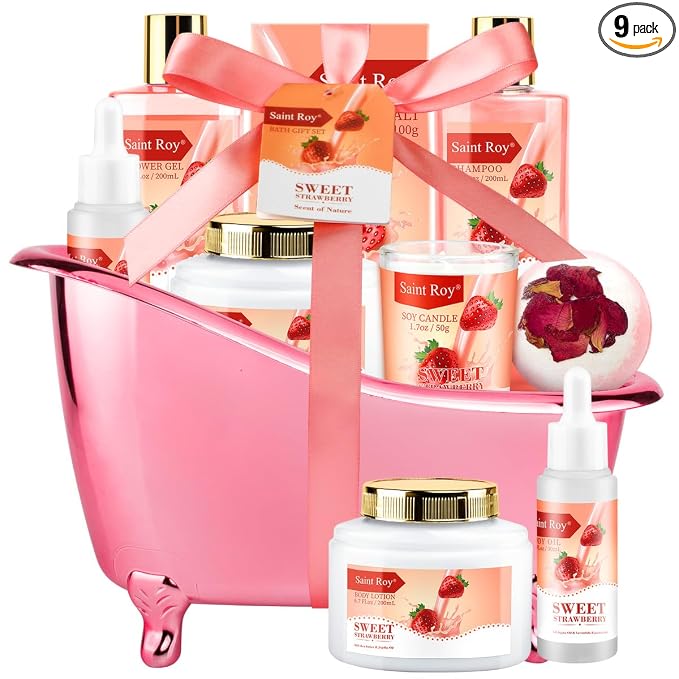 Mothers Day Gifts, Spa Kit for Women, Bath & Body Gift Set, Home Spa Bath Gift by SaintRoy