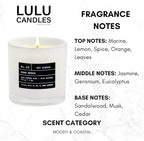 Lulu Candles | Ocean Breeze | Luxury Scented Soy Jar Candle | Hand Poured in - Image 3