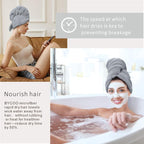 Large Microfiber Hair Towel Wrap - Image 3