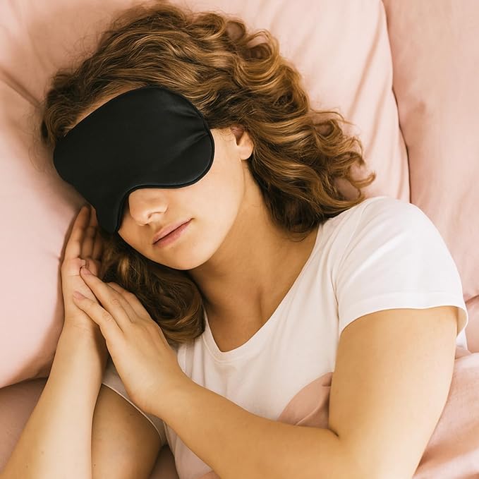 20 Pieces Silk Sleep Mask with Adjustable Strap, Women Men - Image 6