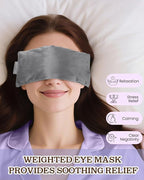 Lavender Eye Pillow for Relaxation, Sleep – Weighted Eye Mask for Headache - Image 2