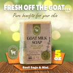 Honey Sweetie Acres Basil, Sage & MInt Goat Milk Soap - Image 2