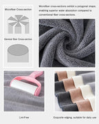 sakano 6-Piece Colorful Microfiber Bath Towel Set - Image 4